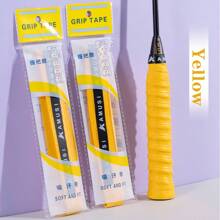 9pcs/2pcs Badminton Racket Grip Tape, Handle Grip, Low Glue, Wrap Tape, High-End Racket Grip, Suitable For Match, Training, Entertainment, Solid Color, Wrap, Protective, Shock Absorbing, Anti-Slip, Breathable Grip Tape, Sweatband, Also Applicable To Steering Wheel, Fishing Rod, Bicycle, Motorcycle, Dumbbell, Barbell, Ring, Baseball Bat, Golf Club, Pickleball, Tennis, Squash And Various Sports & Fitness Equipment And Work Tools Handles, Personalized, Cheap And Affordable Gift