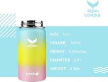 Vmini Water Bottle - Wide Mouth, 18/8 Stainless Steel, Double Wall Vacuum Insulated, New Straw Lid With Wide Handle (Purple, 32 Oz) - Unicorn - View 5