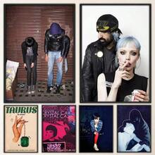 1 件墙面艺术海报乐队水晶城堡海报印刷海报墙画卧室客厅墙壁酒吧餐厅帆布可选框架 - 彩色 - 查看 1