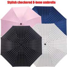 1 Stück Unisex Multifunktionsschirm, Stahlrippen windfest, Vinylbespannung wärmeisolierend und wasserdicht, 8 Rippen 3-fach faltbar, kompaktes Design, UV-Schutzfaktor 40 für Sommer-Abkühlung, Strand, Reise