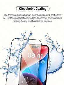 3片装高清钢化玻璃屏幕保护膜，兼容 16 Pro Max/16/16 Pro/16 Plus/14/15/14 Plus/14 Pro/14 Pro Max、13/13 Mini/13 Pro/13 Pro Max、12/12 Mini/12 Pro/12 Pro Max、11/11 Pro/11 Pro Max - 無色 - 查看 5