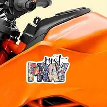 3pcs "Just Pray" Motivational Stickers With Bible Verses, Religious Inspirational Sticker For DIY Decoration On Laptops, Water Bottles, Phone Cases, Car Bumpers, Helmets, And Windows