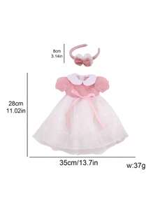 1pc Doll Clothes Set For 18-Inch American Dolls, Doll Princess Dress, Doll Tulle Skirt, Doll Floral Dress, Doll Sleeveless Dress, Fashion Doll Accessories Gift For Girls' Dolls' Birthday, Holiday, And Toys