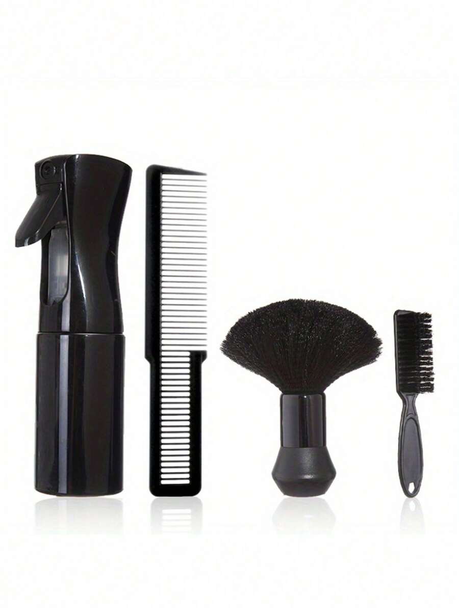 4PCS Professional Barber Hair Cutting Tool Set – Includes Clipper Cleaning Brush, Heat-Resistant Styling Comb, Nylon Bristle Beard Brush And Haircut Accessories – Ideal Grooming Kit For Men's Beard Care, Hair Trimming, And Salon Hair Styling, Slick Back Brush, Barber Accessories, Hair Dryer, Hair, Barber, Hair Tools, Hair Products,Hair Dryer,Hair, Accessories, Hair Products, Hair Tools, Hair Stuff, Hair Care, Curly Hair Brush, Barber, Barber Accessories, Hairdressing Equipment