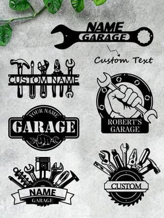 1pc Custom Metal Garage Sign - Personalized Wrench Design With Name, Perfect For Dad & Grandpa's Garage Decor, Ideal Father's Day Gift-Ornaments,Home Decor,Wall Decor,Room Decor,Living Room Decor,Bedroom Decor,House Decor,Personalised Gifts,Graphic Print,Multi-Functional,Ornamental,Reusable,Exquisite,Stylish,High-Quality,Colorful,Modern,Custom,Personalized,Unique,Ideal Gifts For Him,Ideal Gifts For Her,Boyfriend,Dad,Girlfriend,Mom,Family,Friends,Tea Room,Home,Garden,Office,For Anniversaries,For Valentine's Day,For Mother's Day,For Birthdays,For Father's Day,For Graduation,For Weddings,For Housewarming,Festive Calendar