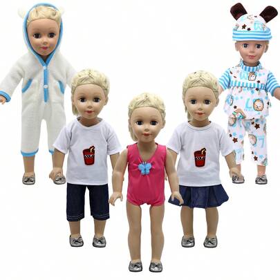 1pc 18 Inches Fashion Doll Dress Doll Clothing, Accessories, Playtime Clothing, Does Not Include Dolls Or Shoes