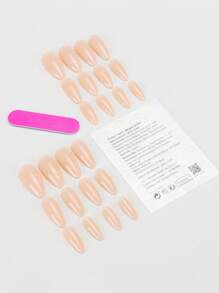 Mettez instantanément à jour votre style avec un ensemble de 24 pièces d'ongles à presser en forme de goutte d'eau courtes - ensemble de pièces d'ongles de style européen en dégradé français laiteux. Réutilisable avec 1 pièce de colle et 1 pièce de lime à ongles, convient pour les fêtes, la danse et un usage quotidien.