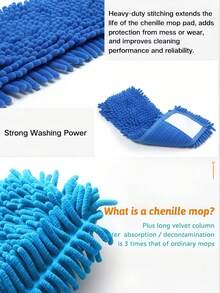وسادات مسح من الألياف الدقيقة قابلة لإعادة الاستخدام - بدون استخدام اليدين، قابلة للغسل في الغسالة، لا تتساقط، مناسبة لتنظيف الأرضيات الخشبية والبلاط والأرضيات المصنوعة من الخشب الرقائقي - تناسب معظم المساحات المسطحة، أداة تنظيف أنيقة | وسادات مسح قابلة لإعادة الاستخدام وقوية