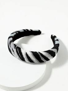 1 件女士时尚豹纹波尔卡圆点条纹头带，化妆头带 - 新款豹纹优雅简约头带 - 彩色 - 查看 5