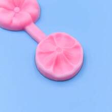 1 Khuôn silicon hình hoa, thích hợp cho đồ thủ công bằng đất sét polyme bằng nhựa - Hoa tai và mặt dây chuyền tự làm, đồ trang trí thủ công DIY, thiết kế hoa chi tiết, chất liệu silicon bền - Hồng - Xem 5