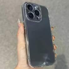 3-Piece Set Simple Transparent Phone Case For IPhone 16 15 14 13 12 11 Pro Max 14 Plus 15 Plus, Stylish Protective Phone Case For Men And Women - 無色 - 查看 3