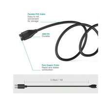 Charger Cable For Garmin Forerunner, Fenix, Vivoactive - Black - View 4
