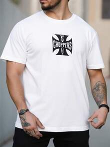 Playera Camiseta Oversize Choppers Unisex - Blanco - Ver 2
