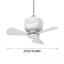 27cm Mini USB Plug-In Desk Fan, High Airflow & Silent, Suitable For Dorm & Camping (Without Battery!)