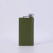 1pc Customized Lettering Stainless Steel Hip Flask 304, Portable Small Liquor Bottle, Suitable For Home & Outdoor, Mini Liquor Accessories, Gift - Multicolor - View 7