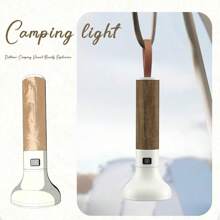 1pc Rechargeable Bright LED Flashlight, High Power Vintage Style Outdoor Spotlight