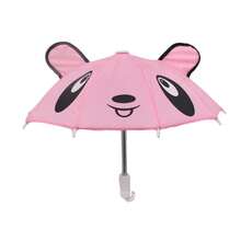 1 件婴儿娃娃雨伞玩具，娃娃配件，动物图案迷你可爱过家家雨伞，打开直径 29 厘米/11.41 英寸，适合 22 英寸及以下新生儿逼真娃娃 - um05小熊 - 查看 3
