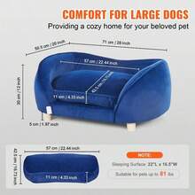 Pet Sofa Dog Couch For MediumSized Dogs And Cats Dog Sofa Bed 81 Lbs - as pic - View 3