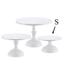 1pcsWhite Cake Rack, Birthday Party Dessert Rack, Event Wedding Cake Dessert Metal Tray, Cupcake Display Tray And Bracket