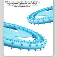 宠物训练飞盘 - TPR 柔软有弹性材质，牙齿友好型软尖刺，方便咀嚼，易于清洁，耐咬，适合户外玩耍，最适合宠物训练（流行于日本、墨西哥和西班牙） - 多 - 查看 5