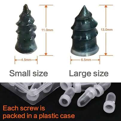 NORSHIRE Tire Repair Screw,Self-Tapping Screw,Tire Repair Kits,Tire Repair Flexible Super Glue,Tire Repair Rubber Nail,Rubber Cement,Tire Fix,Suitable