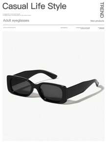 1 szt. Męskie okulary w stylu casual vintage w prostokątnej ramce, modne, odpowiednie do zajęć na świeżym powietrzu i do strojów na letnie wakacje na plaży, na zewnątrz, w podróży