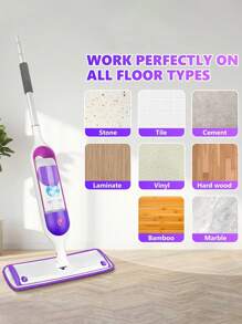 1/3/6Pcs Reusable Mop Pads For PowerMop, Wood Floor Pads Microfiber Mop Replacement Refills Machine Washable For All Floor Surfaces