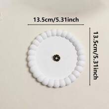 [1pc Jewelry Display Tray] 1pc Plaster Jewelry Display Tray, Jewelry Tray, Exquisite White Ring Earrings Tray, Dressing Table Decoration Display Tray, Jewelry Display Decoration Photo Props, Jewelry Trays