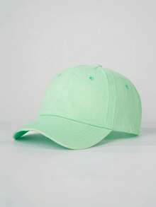 1顶水洗平沿棒球帽，可调节户外防晒休闲帽，适合男孩女孩，春秋季旅行、海滩、度假佩戴 - 水洗棒球帽 - 查看 36