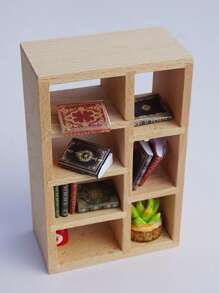 1pc 1:12 Scale Wooden Handmade Doll House Cabinet, Can Be Used As Shoe Cabinet, Storage Rack, Bookshelf, Display Shelf, Wine Cabinet, Drawer Cabinet, Multifunctional Cube Cabinet, Exquisite Dresser, Suitable For Various Placements, Applicable For Various Projects