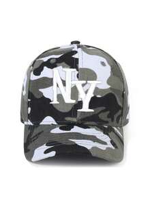 1 chiếc Mũ bóng chày NY Camo thêu, Mũ thường ngày chống nắng ngoài trời có thể điều chỉnh phù hợp cho mùa xuân, mùa thu, du lịch, bãi biển, ngày lễ, phong cách Y2K cho bé trai và bé gái - mũ bóng chày - Xem 14