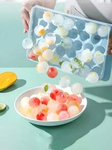 1pc Ice Cube Mold 33 Ball Shape Ice Cubes Plastic Tray Suitable For Kitchen, Refrigerator, Plastic Ice Maker Mold, Easy To De-Mold, Home Frozen Ice Cubes - Multicolor - View 6