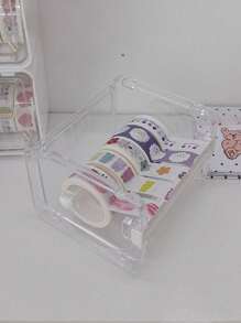 Overlap Tape Cutter, Planner Tape Dispenser & Transparent Tape Base, Sold Separately Without Tapes