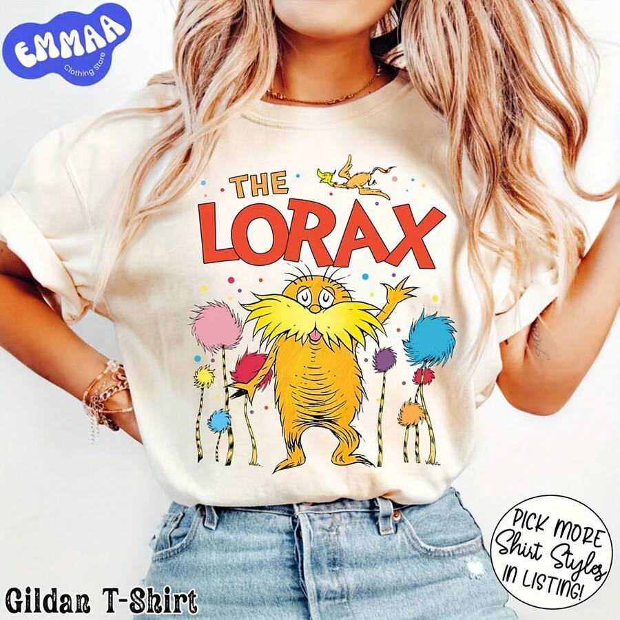 The Lorax  Day Shirt I Speak For The Tree Shirt Reading Day Shirt Read Across Shirt Cat In The Hat Reading Week - Black - View 1