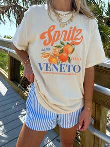 1 件女童休闲太阳图案印花圆领短袖 T 恤上衣，青少年夏季学生服装 - 激发想象力和自我表达