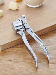 1pc Stainless Steel Garlic Press, Manual Garlic Press, Ginger Press, Kitchen Gadgets, Rust-Proof And Professional Garlic Press Tool, Easy To Squeeze, Easy To Clean, Vegetable And Fruit Tools, Kitchen Supplies, Household Essentials, Creative Kitchen Tools, Suitable For Hotels, Restaurants, Kitchen Utensils And Seasoning Spice Tools, Christmas/Halloween Kitchen Accessories - Multicolor - View 9