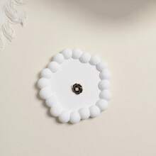 [1pc Jewelry Display Tray] 1pc Plaster Jewelry Display Tray, Jewelry Tray, Exquisite White Ring Earrings Tray, Dressing Table Decoration Display Tray, Jewelry Display Decoration Photo Props, Jewelry Trays