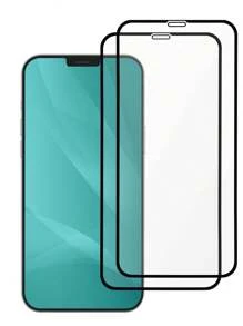2 Pack Extra-starker, verstärkter, hochauflösender, hochaluminium-perforierter, gehärteter Glas-Displayschutzfilm für 14/13/13 Pro/15/15 Pro Max/16/16 Pro/16 Pro Max
