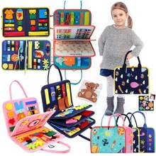 1 块毛毡学习板，多用途 - 女孩婴儿启蒙早教玩具儿童互动玩具婴儿互动早教游戏、蒙特梭利玩具、男孩旅行必备安静书、生日礼物、学习玩具 - 有趣的忙碌板、幼儿感官玩具、女孩益智游戏、2 岁儿童玩具、婴儿必需品、学校用品 - 粉色和蓝色、涂色书、课堂必需品、送给学生的礼物 - 彩色 - 查看 3