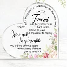 1pc,Friends Gifts For Women Friendship Bestie Plaque For Female Best Sister Gift Christmas Birthday Thank You Gift For Women Acrylic Friendship(Vintage Style)