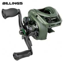 Carrete de pesca de casting Apto para agua dulce y salada Relación de engranaje de alta velocidad 7.2:1 Máxima resistencia al arrastre de 8 KG Con eje de metal Peso ligero de 6 oz Lanzamiento suave Perfecto para principiantes y todos los niveles - Verde - Ver 2