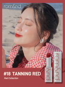 Rom&nd Romand ZERO MATTE LIPSTICK, Suitable For Daily Use - 18 TANNING RED - View 2