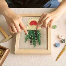 DIY String Art Kit mit Zubehör und Rahmen für Kinder Studenten Erwachsene Anfänger Haus Wanddekorationen einzigartiges Geschenk