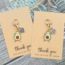 牛油果和心形吊饰口袋拥抱“感谢您帮助我成长”贺卡套装 - 适合教师、家人、朋友 | 适合生日、毕业典礼、婚礼 - 1 件/2 件/5 件汽车配件包吊饰学校可爱哥特 Y2k - 綠色 - 查看 7