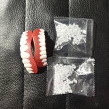 Set de 4 piezas de nuevos soportes dentales mejorados, sin poros, superior e inferior, dentaduras postizas simuladas, decoración de dientes de sonrisa perfecta