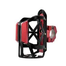 1pc Dual-Color Adjustable Motorcycle Bicycle Cup Holder, Aluminum Alloy Drink Bottle Rack Fit For Motorcycle, Electric Bicycle, Universal Adjustable Size And Angle