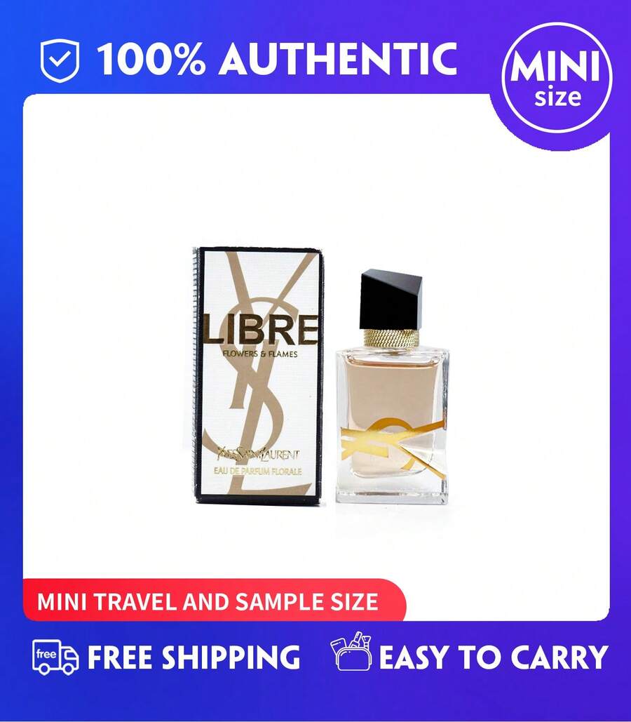 Ysl YvesSaintLaurent Libre Flowers & Flames Edp Florale Mini Perfume Le Parfum EDP Eau De Parfum Florale  For Women Splash On- 7.5ml/0.25 Fl.Oz. Mini Travel Size,A Women's Floral Fragrance - 7.5ml迷你旅行裝 - 查看 1