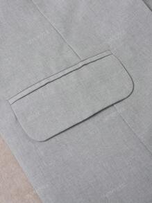 HOMEYEE Blazer de manga larga elegante y retro, chaqueta informal de traje de negocios para dama de oficina, para primavera, verano, otoño e invierno