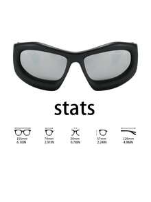 1pc Unisex Fashion Novelty Sun Glasses For Vacation Outings And Daily Life Outfits, Business Casual Gifts, Street Photography, Beach Accessories, Women's Fashion Accessories, Perfect For Everyday Wear, Seaside, Beach, Vacation, Walking, Shopping, Driving, And Street Photography. - 彩色 - 查看 11