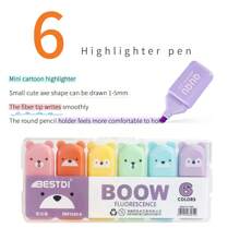 4/5/6 Couleurs Mini Stylos Surligneurs Fluorescents, Pratiques et Polyvalents